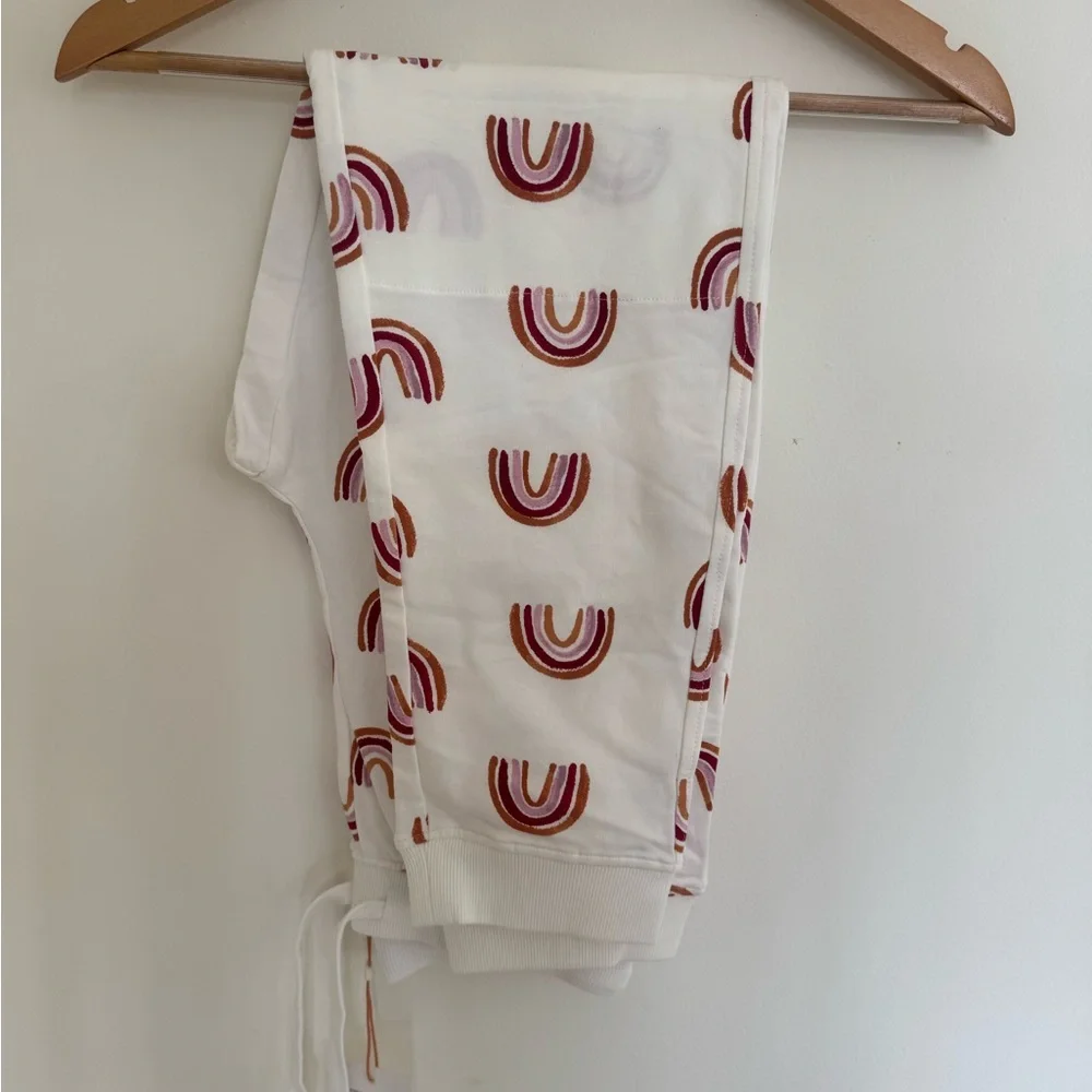 Quince Kids Size 12 Rainbow Joggers NWT - Picture 2 of 5